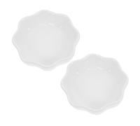 Abaodam 2pcs Ceramic Hamster Feeders Wear-resistant Washable Bowls for Small Pets for Chinchillas Squirrels and Rabbits Safe Smooth Surface Multi-function Household Bowls