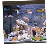 Abaodam 2Pcs Clay Fish Tank Decor Aquarium Cave Ornaments Natural Looking Hideaway Shelter for Betta and Small Fish with Odor Safe Material