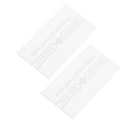 Abaodam 2pcs Clear Fire Alarm Manual Switch Cover with Glass Breakage Protection Emergency Replacement for Fire Alarm Control Panel Easy Install Dust Resistant Cover for