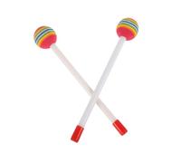 Abaodam 2pcs Colorful Marimba Mallets for Ergonomic Plastic Drumsticks with Balanced Weight Durable Percussion Sticks for Xylophone Glockenspiel and Marimba Performance
