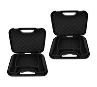 Abaodam 2pcs Condenser Microphone Storage Box Hard Shell Case for Portable Travel Economic Microphone Case for Recording Equipment Plastic Material for Musicians and Podcasters The Go