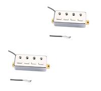 Abaodam 2pcs Core Wire Bass Humbucker Pickups for Bass Cover Humbucker Cover Pure Copper Wire String