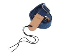 Abaodam 2pcs Cotton Guitar Strap Genuine Leather Bag Strap Replacement for Ukulele Electric Acoustic Guitar Shoulder