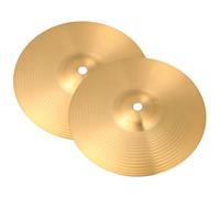 Abaodam 2pcs Creative Brass Drum Cymbals Jazz Drum Part Easy Installation Sturdy Cymbals for Drumming for Jazz Kit Beginner