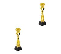 Abaodam 2pcs Crown Competition Trophy Chic Award Trophy for Lightweight Crystal Design for Events Celebrations Encouraging Prize for Young Winners