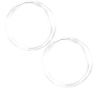 Abaodam 2pcs Crystal Glass Manicure Mixing Plates Nail Art Pallets Prevent Cross-contamination Comfortable Touching Feeling for Nail Color Mixing