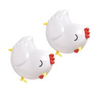 Abaodam 2pcs Cute Chicken Shaped Automatic Retract Tape Measure 1m Dual Sided Lightweight Fabric Ruler with Push Button for DIY Measurements and Crafts