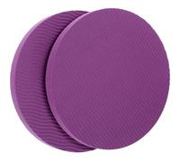 Abaodam 2pcs Deep Purple round Yoga Support Cushions Non-slip Kneeling Pads for Pilates and Household Yoga Accessories with Balance and Protection Features