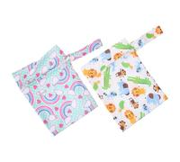 Abaodam 2pcs Diaper Bag Diaper Storage Bags Storage Pouches Reusable Nursery for Changing Scenario Random Color