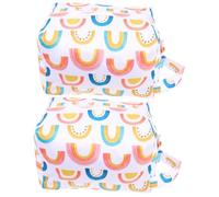 Abaodam 2pcs Diaper Bag Diapers Waterproof Backpack Backpack Packaging Bags Package Bags Nursery Storage Bag Travel Napkin Storage Bag Colorful Waterproof Pul Cloth