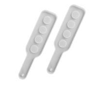 Abaodam 2pcs DIY Crystal Epoxy Resin Serving Tray Mold Rectangular Silicone Mold for Shot Glass Bottle Holder for Jewelry Craft and Party Use