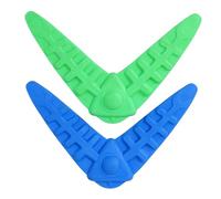 Abaodam 2Pcs Dog Chew Molar Darts Shape Pet Training for Teeth Cleaning and Fetching Exercise with Bright Color and Funny Fish Bone Design Random Color