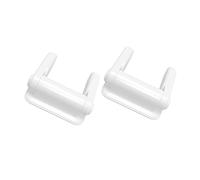 Abaodam 2pcs Door Lock White Handle Safety Locks for Strong Adhesive No Tools Needed Easy One-Hand Installation Home Protection
