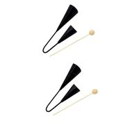 Abaodam 2pcs Double Metal Cowbells Hammer for Music Instruments and Noise Making