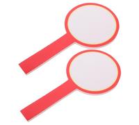 Abaodam 2Pcs Double Sided Writable Scoreboard Paddles Handheld Dry Erase Boards for Sports Scoring Voting and Judging Portable Wear Whiteboards for Events and Classrooms