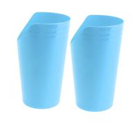 Abaodam 2pcs Drinking Cups the Elderly, Adult Adaptive Cups with Angled Design, 237ml Plastic Patient Care Mug for Bedridden Patients and Elderly Care