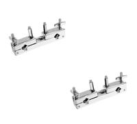 Abaodam 2pcs Drum Clamp Cymbal Holder Mount for Drum Kit Adjustable Cymbal Clamp Lightweight Drumming Accessory