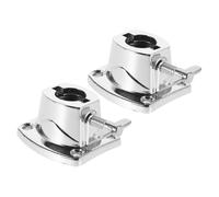 Abaodam 2pcs Drum Frame Bottom Plate Alloy Cymbal Holder Clamp Drum Kit Accessories Mounting Bracket Instrument Rod Clip