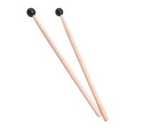 Abaodam 2pcs Drum Stick Boys and Girls Mallets Wood Material Handles Rubber Balls for Glockenspiel Xylophone