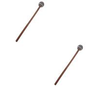 Abaodam 2pcs Drum Stick Percussion Mallet for Singing Bowls Handmade Solid Soft and Hard Versions Tibetan Craftsmanship for Meditation and Yoga Practice