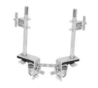 Abaodam 2pcs Durable Cowbell Mount Clip Lightweight Metal Holder for Bass Drum Hoop Clamp for Percussion Accessories for Touring Musicians