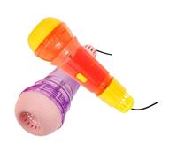 Abaodam 2pcs Echo Microphone Toy for Boys and Girls Fun Voice Amplifying Musical Plaything Includes Led Lights for Karaoke and Playtime Activities