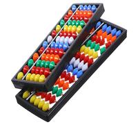 Abaodam 2pcs Educational Abacus Plastic Bead Counters for Students Lightweight Math Tool for Hand Eye Coordination and Arithmetic Skills and Easy to Store