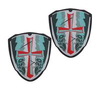 Abaodam 2pcs EVA Shield Set for Boys Medieval Knight Cosplay Costume Props, Plastic for Viking Role Play, Halloween Party Dress Up Accessories