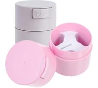 Abaodam 2pcs Eyelash Glue Storage Jar Glue Jar Holder Sealing Airtight Lid for Cosmetic Storage