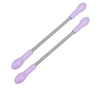 Abaodam 2pcs Facial Hair Epilator Spring Device for Women, Compact Stainless Steel Hair Removal Tool Safe for Frequent Use, for On-the-go Grooming and Travel Random Color