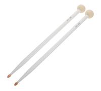 Abaodam 2pcs Felt Drum Mallets Wooden Music Stick for Timpani Mallets Snare Use Percussion Stick for Rock Band Rhythm Practice