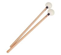Abaodam 2pcs Felt Drumsticks Wooden Handle Black Percussion Mallets for Professional Drumming Sturdy Hammers for Music Instruments