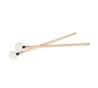 Abaodam 2pcs Felt Drumsticks Wooden Handles Black Snare Drum Hammers for Percussion Instruments Professional Musical Accessories