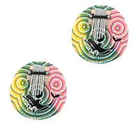 Abaodam 2pcs Finger Piano Toy for Boys and Girls Coconut Shell Thumb Piano Musical Instrument for Birthday Christmas
