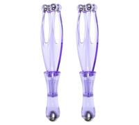 Abaodam 2pcs Finger Roller Massagers for Hand and Finger Joint Massage, Handheld Acupressure Massage Roller Stick, Violet for Hand Relief and Improvement