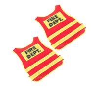 Abaodam 2Pcs Firefighter Costume Comfortable Role Play Vest for Cosplay Parties and Halloween Inspires Imagination and Creativity