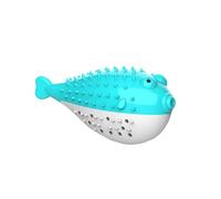 Abaodam 2Pcs Fish Shaped Cat Chew Cat Teeth Cleaning Silicone Stick for Kittens Interactive Pet Teaser Blue White Reduces Boredom Destructive Behavior