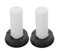 Abaodam 2pcs Flame Lamp Battery Flame Lights Outdoor Replacement Solar Light for Lantern Outdoor White