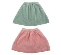 Abaodam 2pcs Flannel Broom Cover Replacement Cloth Head, Multi-functional Sweeping Broom Cloth for Household Cleaning, Dust Mop Accessory Suitable for Indoor Floors Random Random Color