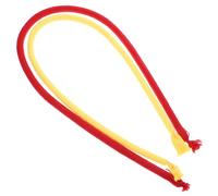 Abaodam 2pcs Flexible Stiff Trick Ropes for Easy Close-up Performance Props Portable Stage Accessory with Red and Yellow Colors