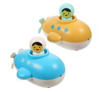 Abaodam 2pcs Floating Wind-up Bath for Age Cartoon Submarine Water Playthings with Safe Smooth Design Reusable Bathtub Fun for Indoor Outdoor Use