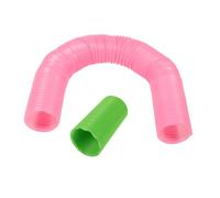 Abaodam 2pcs Foldable Hamster Tunnel Tubes for Small Pets Extendable Play Tube for Hamsters Gerbils Ferrets Space-saving Retractable Training Tunnel with Bendable Design to Promote Active