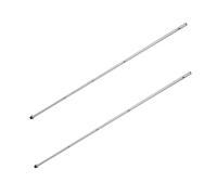 Abaodam 2pcs Foosball Replacement Rods Stainless Steel Table Soccer Poles with Tips Heavy-duty Foosball Machine Parts for Family Game Entertainment and Party Use
