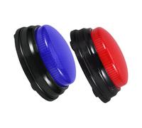 Abaodam 2pcs Game Buzzers with Lights and Sound Buttons for Party Favors Plastic Sound and Light Answer Buzzers for Game Shows and Classroom Activities Victory and Alarm Buttons for