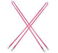 Abaodam 2Pcs Glove Rope Durable Nylon Holder Strap for Winter Gloves Easy Neck Design to Prevent Loss Rose Red Color for Mitten and Shawl Fixing