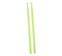 Abaodam 2pcs Glowing Drum Sticks Durable Nylon LED Light Up Drumsticks Fluorescent Green for Night Performances Instrument Accessories for Drummers and Music Bands