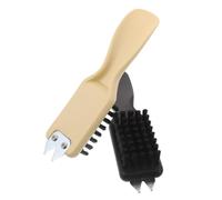 Abaodam 2pcs Golf Cleaning Brush Dual Function Shoe Club Cleaner with Bristles for Mud Grass Removal Portable Golf Spike Wrench Tool for Outdoor Use