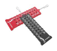Abaodam 2pcs Golf Stroke Counter Scoreboard 18 Hole Abs with Hook