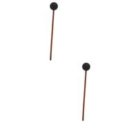 Abaodam 2pcs Gong Resonant Mallet Friction Marimba Mallet for Sound Baths Wooden Long Handle Percussion Instrument Whale Singing Effect