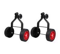 Abaodam 2Pcs Grass Cutter Auxiliary Wheels Replacement for String Trimmer and Brush Cutter Black Garden Trimmer Wheel Attachment Compatible with Lawn Mower for Outdoor Power Tools